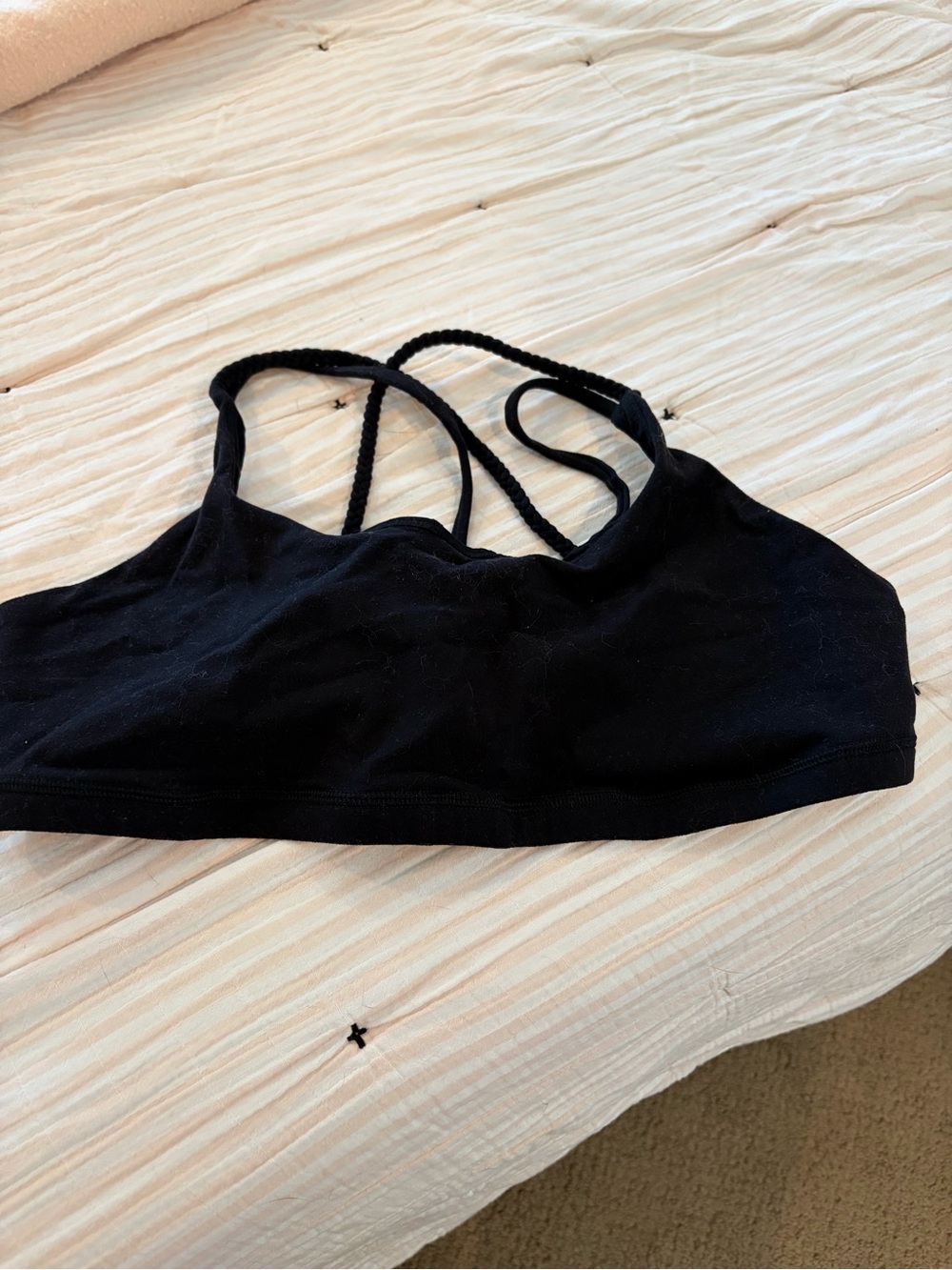 American Eagle Outfitters Black Strappy Sports Bralette